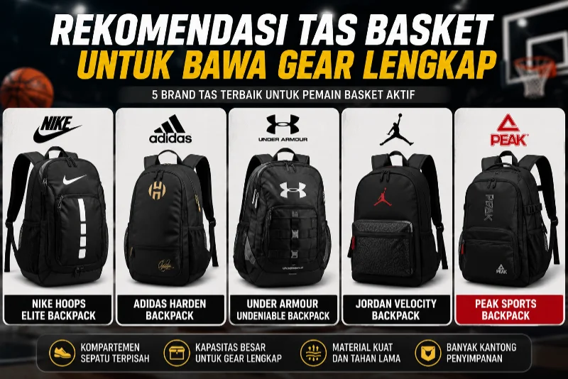 Rekomendasi Tas Basket Terbaik untuk Membawa Gear Lengkap